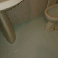 Pavimento del bagno dopo il rifacimento